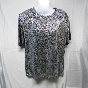 The Villager black with gold designs top M